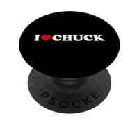 I Love Chuck - Heart PopSockets Adhesive PopGrip