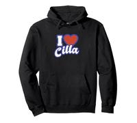 I Love Cilla Pullover Hoodie
