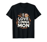 I Love Cinnamon Pastry Fan Value Graphic T-Shirt, Men, Black, M