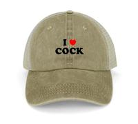 I Love Cock Breathable Baseball Cap Golf Gap Trucker Cap Novelty Hat Adjustable Gift For Men Women