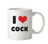 I Love Cock I Love Mug Personalised Adult Office Mug