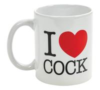 I Love Cock - mug, erotic gift (white)