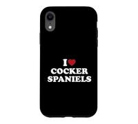 I Love Cocker Spaniels, I Heart Cocker Spaniels Case for iPhone XR