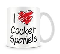 I Love Cocker Spaniels Personalised Mug - Add Photo - Customised Cup Gift