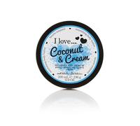 I Love Coconut & Cream Body Butter, Made With 87% Naturally Derived Ingredients Including Shea Butter & Coconut Oil For Soft & Hydrated Skin, Contains Natural Fruit Extracts, 200ml