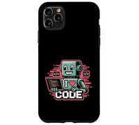 I Love Code Robot Funny Programming Case for iPhone 11 Pro Max