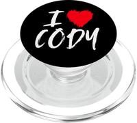 I Love Cody Boyfriend Husband Son Dad Valentine Heart PopSockets PopGrip for MagSafe