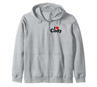 I LOVE CODY I HEART CODY Zip Hoodie
