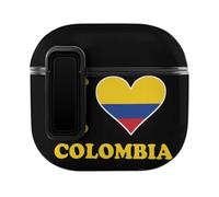 I Love Colombia Flag Compatible for AirPods Pro 4 Earphone Case Cover Headphone Storage Bag