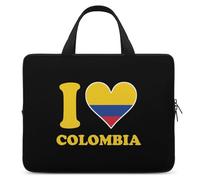 I Love Colombia Flag Trendy Laptop Sleeve with Handle Multi Size Portable Computer Protective Bags Cases