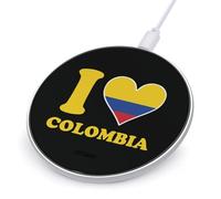 I Love Colombia Funny Charger Pad with USB Cable | 10W Max Fast Charging Stand Fit for Most Cell Phone (No AC Adapter)