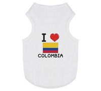 'I Love Colombia' Pet Dog/Cat T-Shirt (PT00093662)