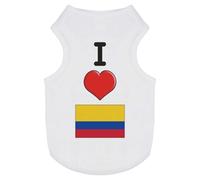 'I Love Colombia' Pet Dog/Cat T-Shirt (PT00093952)