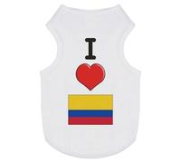 'I Love Colombia' Pet Dog/Cat T-Shirt (PT00093953)