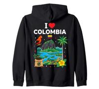 I Love Colombia Zip Hoodie