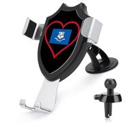 I Love Connecticut Red Heart Phone Holder Universal Car Windshield Dashboard Phone Mount