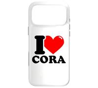 I love Cora funny fist name design Case for iPhone 17 Pro Max