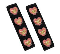 I Love Corn Dogs Funny Car Seat Belt Pads Soft Shoulder Seatbelt Pads Protector Car Interior Accessories