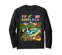 I Love Costa Rica Travel Souvenir Pura Vida Pride Long Sleeve T-Shirt