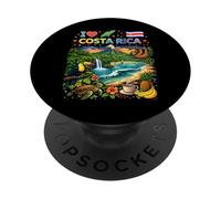 I Love Costa Rica Travel Souvenir Pura Vida Pride PopSockets Adhesive PopGrip