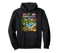I Love Costa Rica Travel Souvenir Pura Vida Pride Pullover Hoodie