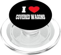 I Love covered wagons PopSockets PopGrip for MagSafe