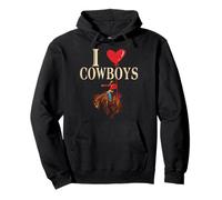 I Love Cowboys / Prairie Cowboy - Girl Pullover Hoodie