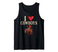 I Love Cowboys / Prairie Cowboy - Girl Tank Top