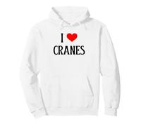 I Love Cranes I Heart Cranes Birdie lover Bird Watcher Pullover Hoodie