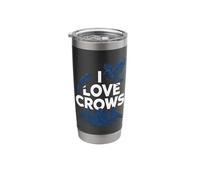 I Love Crows Enthusiast Birdwatcher Stainless Steel Insulated Tumbler
