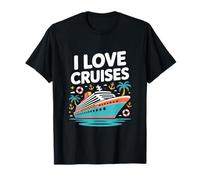 I Love Cruises Nautical Vacation Vibes T-Shirt