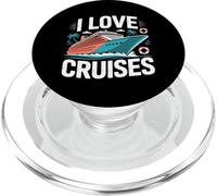 I Love Cruises Ocean Paradise Vacation Fun PopSockets PopGrip for MagSafe