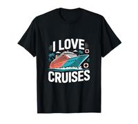 I Love Cruises Ocean Paradise Vacation Fun T-Shirt