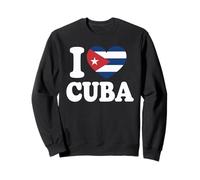 I Love Cuba Cuban Flag Heart Sweatshirt