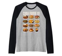 I Love Cuba Cuban Foodie Raglan Baseball Tee