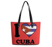I Love Cuba Heart Women's Tote Handbags Shoulder Bag