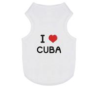 'I Love Cuba' Pet Dog/Cat T-Shirt (PT00094029)