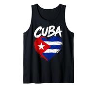 I Love Cuba Proud Cuban Roots Travel Souvenir Tank Top