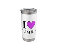 I Love Cumbia Dance Stainless Steel Insulated Tumbler