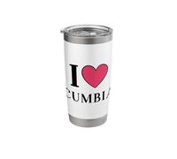 I Love Cumbia Dance Stainless Steel Insulated Tumbler