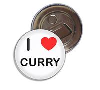 I Love Curry - 55mm Fridge Magnet Bottle Opener
