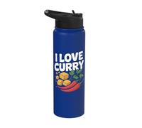 I Love Curry Delicious Spice Lover Stainless Steel Insulated Water Bottle