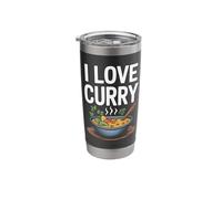 I Love Curry Flavorful Dish Design Stainless Steel Insulated Tumbler