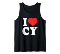 I Love Cy Cyprus Pride Cypriot Roots Limassol Larnaca Tank Top