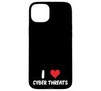 I Love Cyber Threats - Heart - Info Sec Security IT Tech Case for iPhone 15 Plus