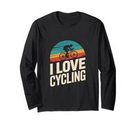 I Love Cycling Scenic Biking Enthusiast Graphic Long Sleeve T-Shirt