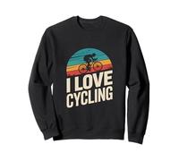 I Love Cycling Scenic Biking Enthusiast Graphic Sweatshirt
