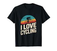 I Love Cycling Scenic Biking Enthusiast Graphic T-Shirt