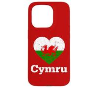 I love Cymru Wales Welsh Flag Dragon Heart Case for iPhone 15 Pro