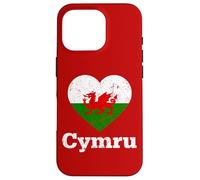 I love Cymru Wales Welsh Flag Dragon Heart Case for iPhone 16 Pro